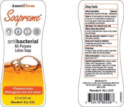 Drug Fact Panel (All 232 Soapreme Labels)